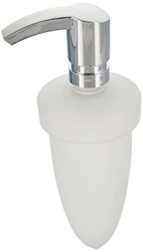 KEUCO Lotion-Spender mit Pumpe, Metall verchromt und Opak-Kunststoff, Seifenspender für Bad und Gäste-WC, Wandmontage, Smart im Sale